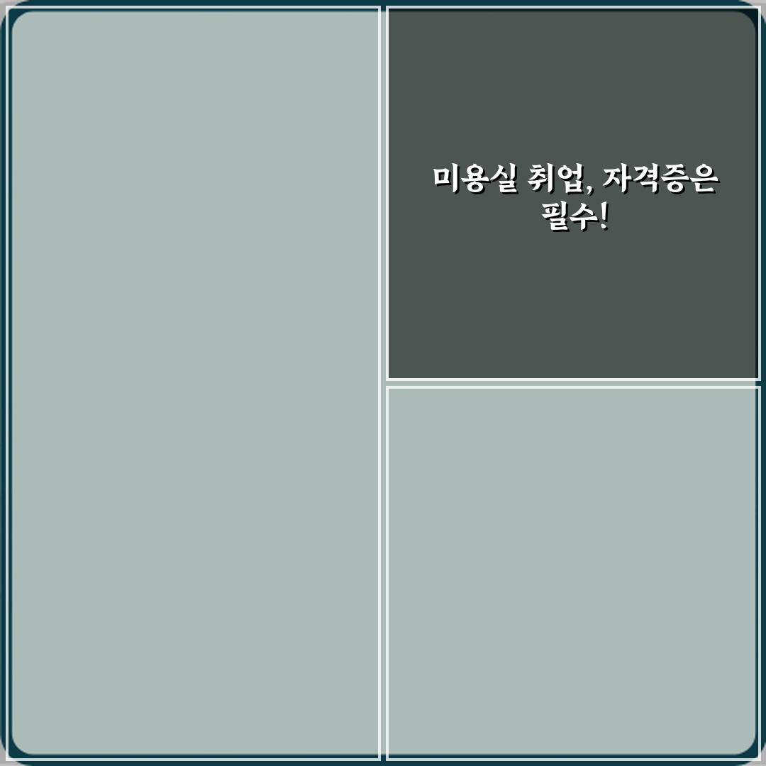 미용사 일반 자격증 미용실 취업 필수 이유 5가지 비법